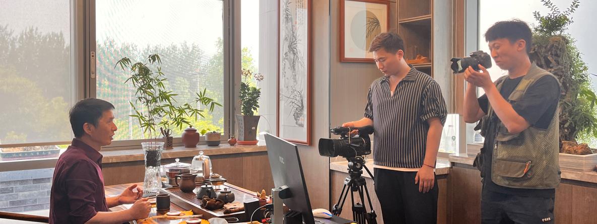 CCTV came to WU, FENG & ZHANG for the interview and shooting